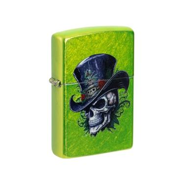 Imagem de Zippo Isqueiro de bolso com design de esqueleto Steampunk