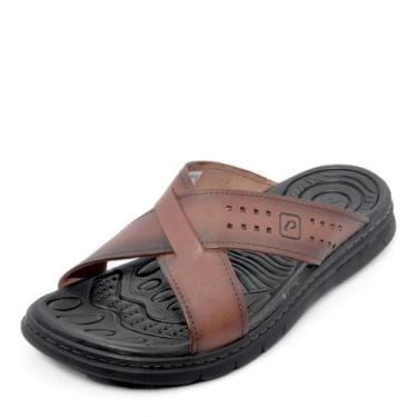 Imagem de Chinelo Masculino Pegada REF: 134201 COURO, 42, Pinhao