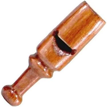 Imagem de Pio artesanal de madeira chama e atrai pássaros ave Codorna