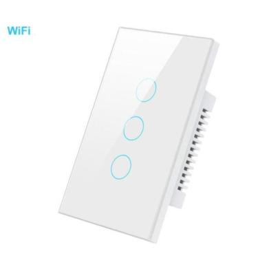 Imagem de Interruptor Inteligente WiFi Touch 1/2/3/4 Botões Compatível com VOZ A
