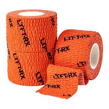 Imagem de LYFT-RX Fita de gancho para halterofilismo com adesivo premium para levantamento de peso olímpico, treinamento cruzado e levantamento, envoltório de dedo atlético com ajuste elástico, protege os dedos