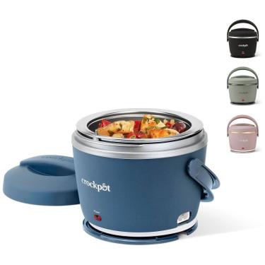 Imagem de Lancheira Elétrica Portátil 600 mL Aquece e Mantem Aquecido, 110v, CROCK POT 2143870, Azul