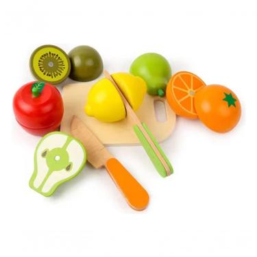 Imagem de Kit Frutas Em Madeira De Montar Com ímã Brinquedo Educativo