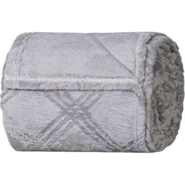 Imagem de Manta Queen Brushed New Microfibra Flannel 100% Poliéster 220x230 Platina