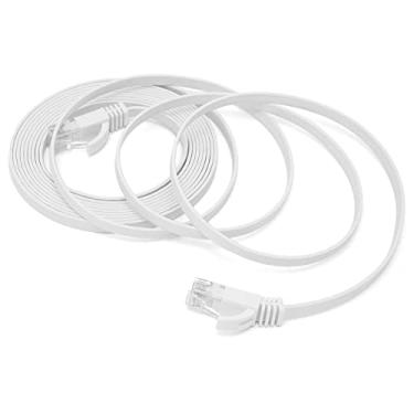 Imagem de Cabo de Rede de Gigabit, CAV CAT6 Ethernet 10Gbps 600MHz 8-CORE Twisted Par Gold Plated Contatos, Plug-and-play para Roteadores, Computadores, TVs, Caixas de TV. Jumper de Rede