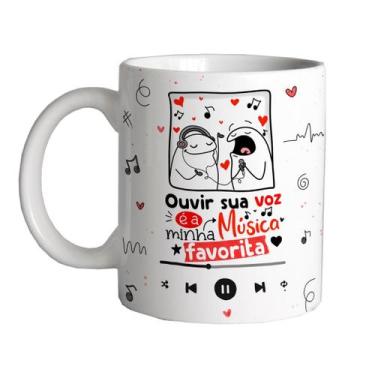Imagem de Caneca dia dos namorados flork  ouvir sua voz é minha música - St Pers
