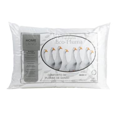 Imagem de Travesseiro Toque de Pluma de Ganso 70cm x 50cm Super Confortável
