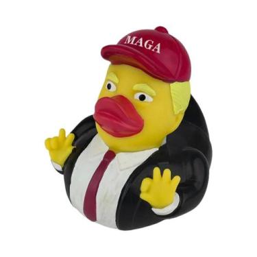 Imagem de Pato De Borracha Pequeno Pato Amarelo Dedo Médio Trump Bidem Padrão De