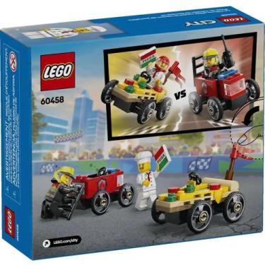 Imagem de Lego carros de corrida pizza vs caminhao dos bombeiro