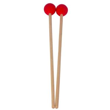 Imagem de ZJchao Marlets Marlets, Marretas Marimba Stick, Bola de Faia lã Acrílico Mallets de Fios Misturados Com um Design Focado No Tambor de Qualidade de Qualidade Mallets Tambor de Aço para Ambos (1 par)