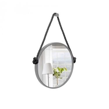 Imagem de Espelho Decorativo Adnet Alça Corda Naval 40 Cm Redondo