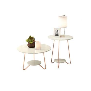 Imagem de Jogo de Mesa Liz Off White - Magaflex - EJ Moveis