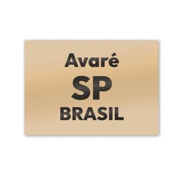 Imagem de Imã de Geladeira Avaré São Paulo MDF 8cm x 5cm para Viagem