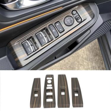Imagem de KELEIMAI Acessórios de carro aptos para Honda Accord 2023 2024 porta interior painel de controle de janela moldagem porta interruptor guarnição (madeira pêssego) ABS 4 peças