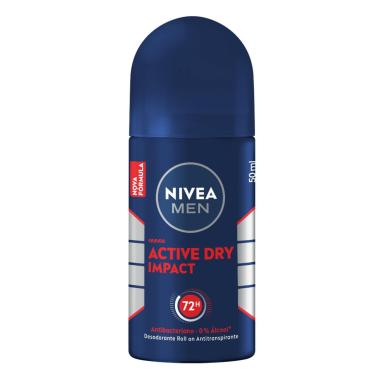 Imagem de Desodorante Antitranspirante Roll-On Nivea Men Active Dry Impact 50ml