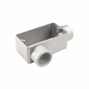 Imagem de Caixa Derivação Alumínio Conduletzel Cinza Tipo LR C/ Rosca BSP S/ Placa – Wetzel | 2" Cód. E002060070