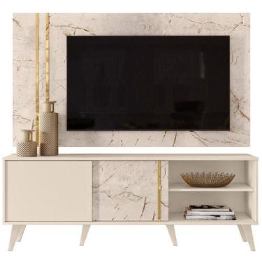 Imagem de Bancada Com Painel Para Tv Até 65 Polegadas Ares Calacata-off White - 