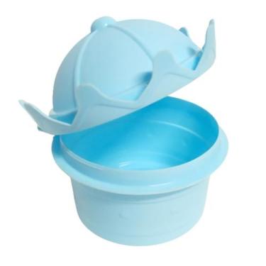 Imagem de Porta Doces Coroa Potinho com tampa 220ml Azul - Plasutil