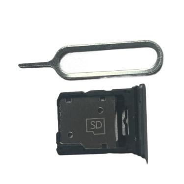 Imagem de zhxchzhi Bandeja de cartão SIM OEM SD crad suporte solt suporte + pino compatível com Motorola Moto G85 5G XT2427 XT2427-1/3 cinza