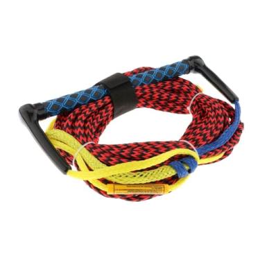 Imagem de Vaveren Corda de esqui aquático, barco, linha de surf com alça, portátil, leve, multifuncional, corda de reboque para wakeboard, 23 m para wakeboard