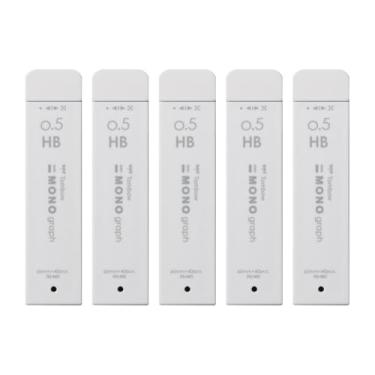 Imagem de Tombow Monografia mono de grafite afiado R5-MGHB72-5P MG 0,5 mm HB cinza