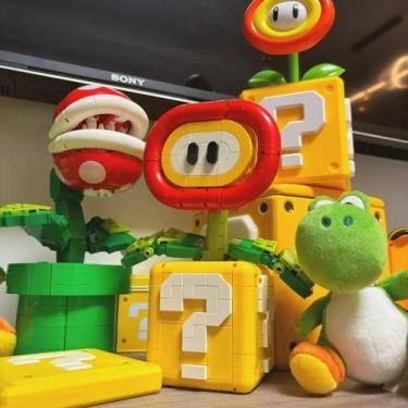 Imagem de Brinquedo De Blocos De Construção Adulto MOC Mario Flame Flower Para H