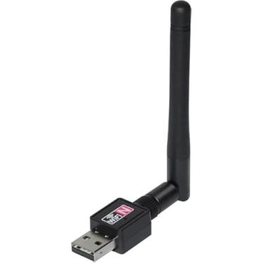Imagem de Adaptador Wi-Fi USB com Antena de Alto Ganho, Receptor de Sinal Wireless 1200Mbps para PC e Notebook, Conexão Estável e Rápida, Alta Velocidade