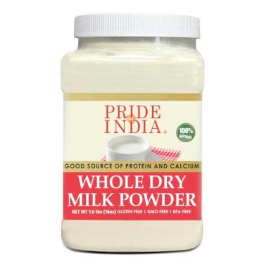 Imagem de Pride Of India - Leite Em Pó Integral - Rico Em Proteínas E Cálcio - Pote De 1,25 Libras (20 Onças)