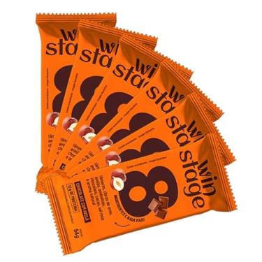 Imagem de Kit 6X: Barra de Proteína Chocolate com Avelã Sem Açúcar WinStage 54g