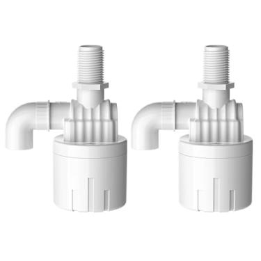 Imagem de CXZTCL 2 peças de válvula de controle de nível de água de atualização automática de 2,5 cm para tanques de água, cisternas (instalação interna vertical embutida)