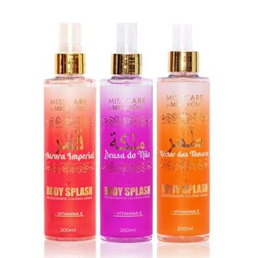 Imagem de Kit 3un Body Splash Desodorante Colonia Árabe Miss Rôse - Miss Rose