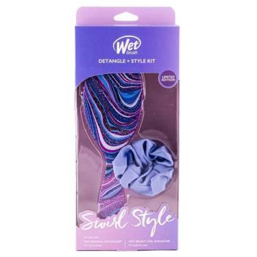Imagem de Wet Brush - Kit Escova Swirl Style + Scrunchie Lilás