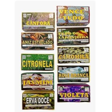Imagem de Kit Defumador Tablete 10cxs Limpeza Ambiente 200 Tabletes Variados