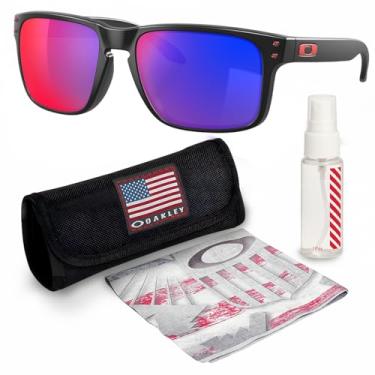 Imagem de OAKLEY Óculos de sol HOLBROOK OO9102 formato quadrado com kit oficial de óculos, Coleção, 57 mm
