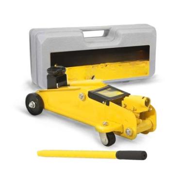 Imagem de Macaco Hidráulico 2 Toneladas Tipo Jacaré Elevação Carga 2T Com Maleta