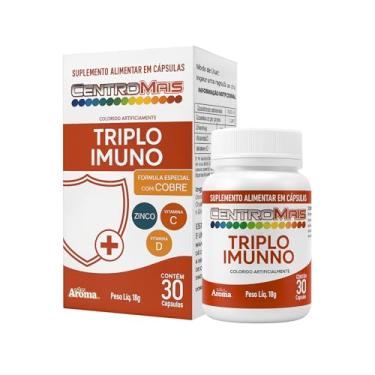 Imagem de Triplo Imunno 30 Cápsulas Vitamina C Zinco Imunidade Reforçada
