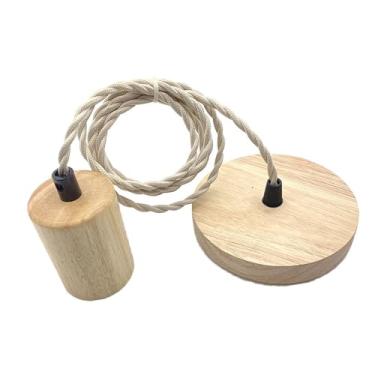 Imagem de Gralara Luminária pendente estilo vintage com cordão para pendurar no quarto, Redondo