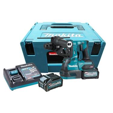 Imagem de Martelete Combinado Makita 28Mm 2Bat 4Ah 40V Hr001Gm201