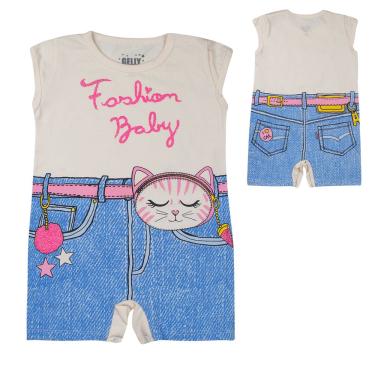 Imagem de Macacâo Bebê Fashion, Per, 6 a 9 Meses, Gaga Baby.