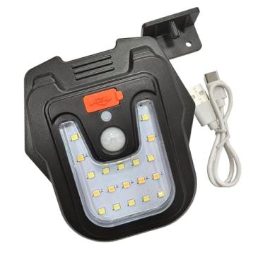 Imagem de Ｂｅｓｇａ Luz solar externa com 3 modos de iluminação Luz de segurança para quintal Luzes de parede movidas a energia solar para garagem, Luz Quente E Branca