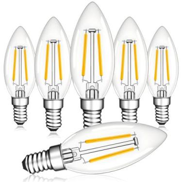 Imagem de Lâmpadas LED Grensk Dimmable E12 2W (25W) brancas quentes 2700K 6 unid
