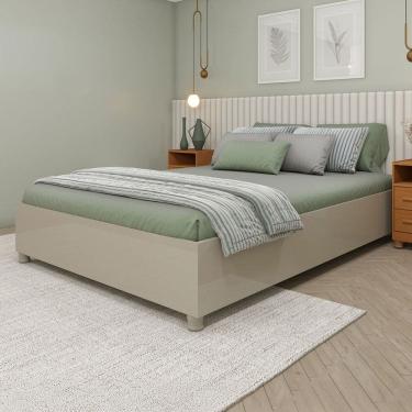 Imagem de Base de Cama Box Casal Alasca Off White - Pnr Móveis