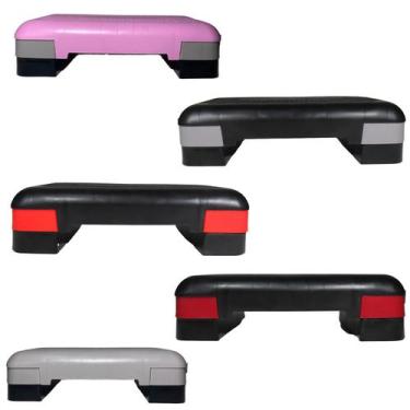 Imagem de  Kit 5 Step 50cm X 28cm X 13cm Ajustável Para Exercícios - TF Injetado