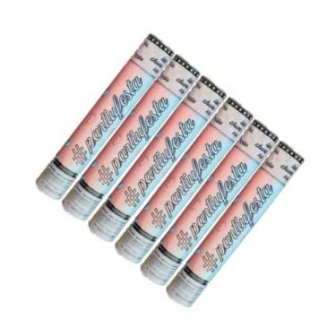 Imagem de Kit Com 06 Lança Confetes De Papel Metalizado Ou Coloridos - PartiuFes