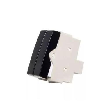 Imagem de Módulo Interruptor Duplo Three Way Paralelo 10a 250v Brilho Ebony Pret