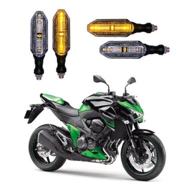 Imagem de KIT 4 Setas Esportivas Pisca de Led Modelo P26 Para Moto KAWASAKI Z 80