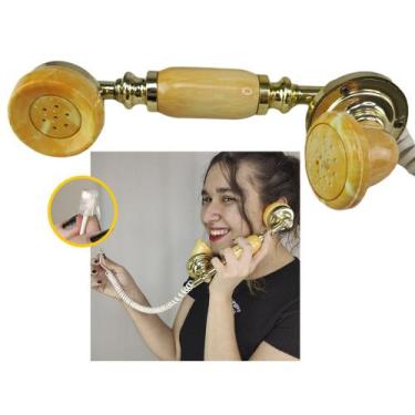 Imagem de Gancho Monofone Telefone Fixo Vintage Retro Enfeite Decoraçao Rustica 