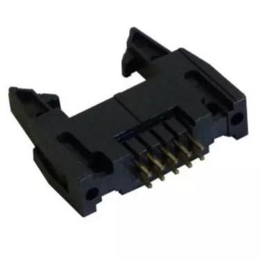 Imagem de Conector Box Header Macho, De 10 Vias, M P/Pci 180G C/Trava - Dts Supr