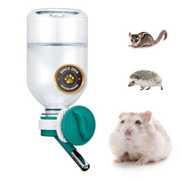Imagem de Choco Nose Alimentador de garrafa de água sem gotejamento para hamsters, ouriços, planadores, ratos, gerbos e animais de estimação pequenos, 300 ml - fácil de instalar em gaiolas/caixas, bocal à prova