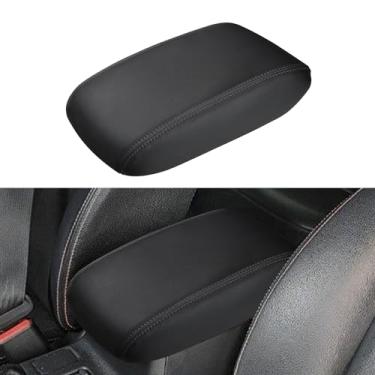 Imagem de INTGET Capa de console para acessórios Subaru Forester 2017 2018 2013 2014 2015 2016 capa de couro para apoio de braço protetor de assento de cachorro para Subaru Forester Center Console Cover (pontos